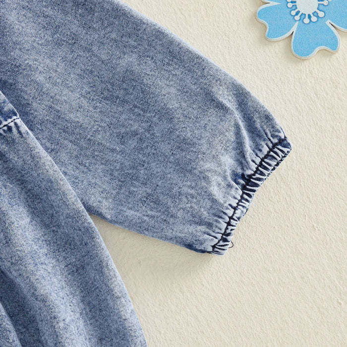 EVIE Denim Collar Romper