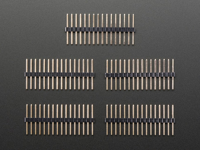 Extra-long break-away 0.1" 16-pin strip male header (5 pieces) by The Pi Hut - The Pi Hut