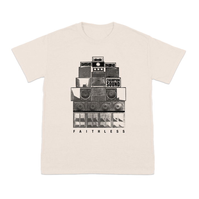 FAITHLESS SPEAKER STACK T-SHIRT (NATURAL)