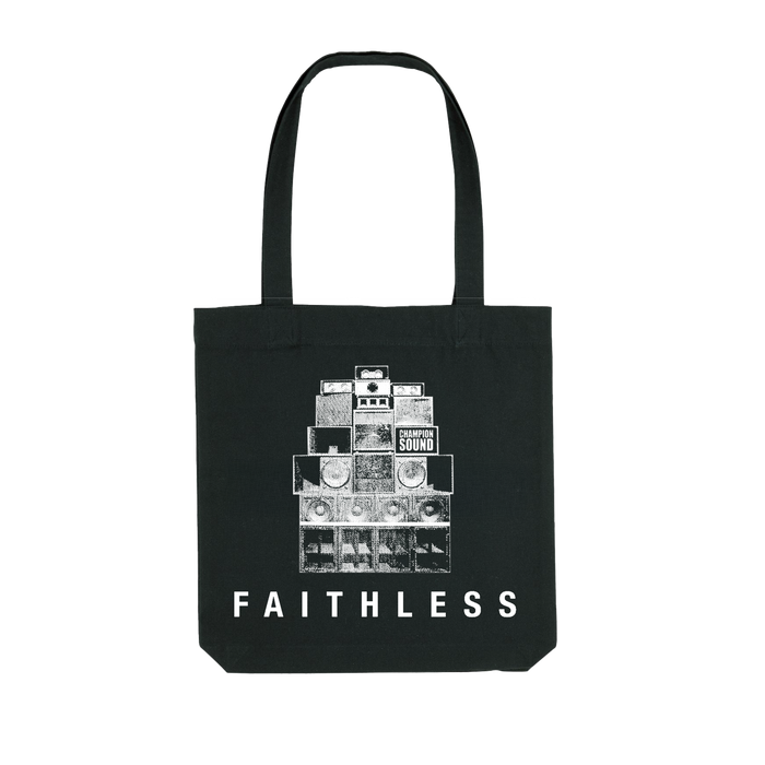 FAITHLESS SPEAKER STACK TOTE BAG (BLACK)