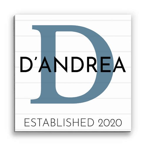monogram name sign established date