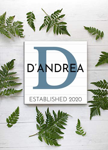 established date sign family name