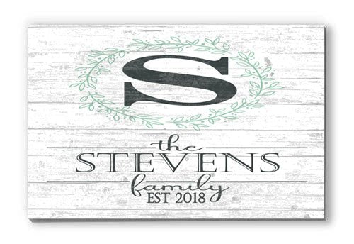 monogram name sign wedding gift