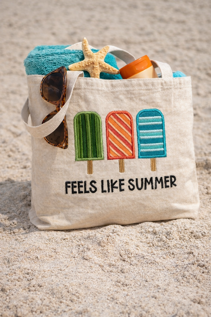 Feels Like Summer Machine Embroidery Design (Downloadable Pattern)