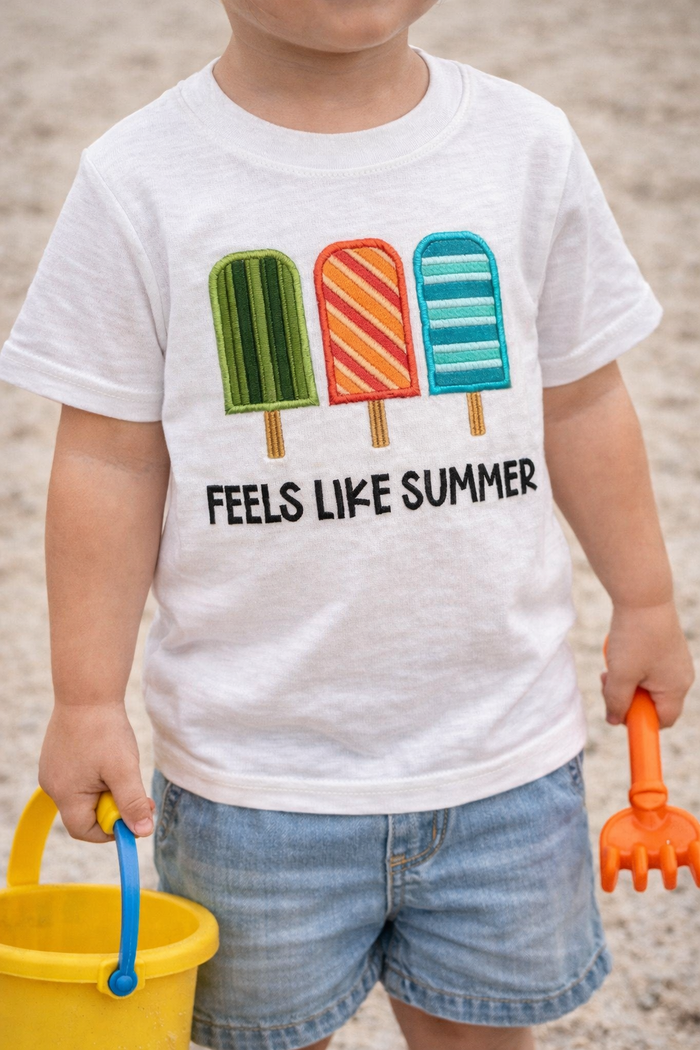 Feels Like Summer Machine Embroidery Design (Downloadable Pattern)
