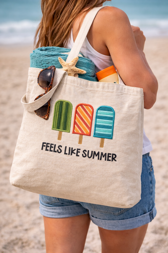 Feels Like Summer Machine Embroidery Design (Downloadable Pattern)