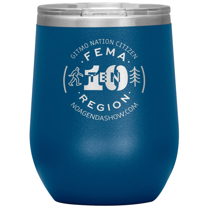 FEMA REGION TEN - 12 oz wine tumbler