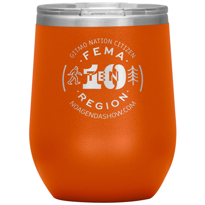 FEMA REGION TEN - 12 oz wine tumbler