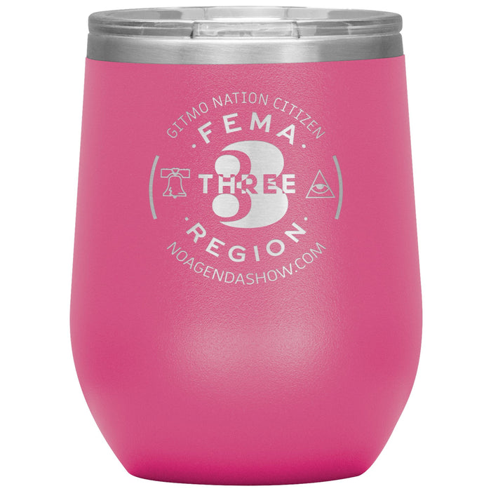 FEMA REGION THREE - 12 oz wine tumbler