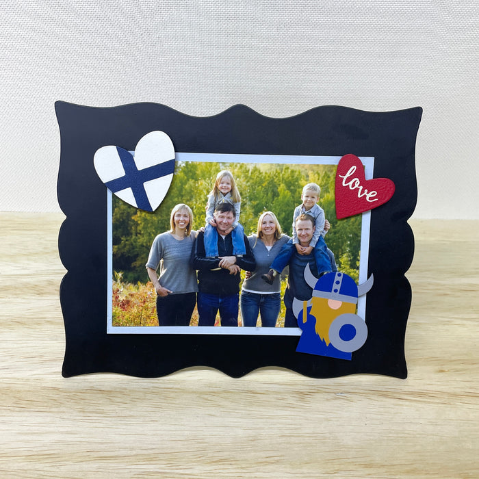 Finnish Heart Flag Magnet, Single