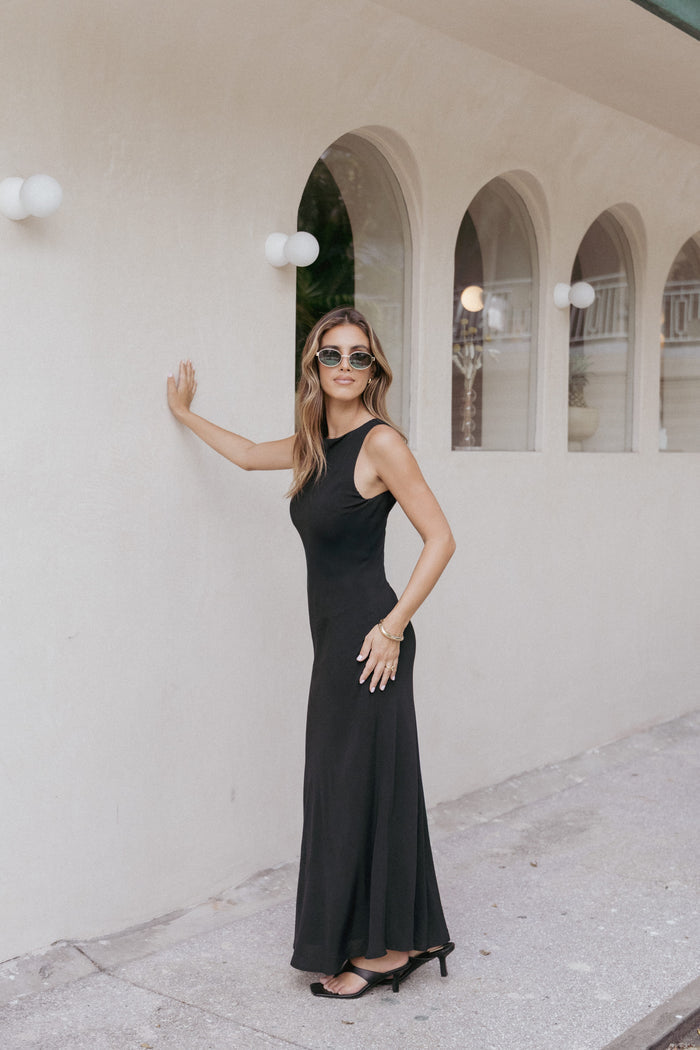 Petal and Pup USA DRESSES Flavia Maxi Dress - Black