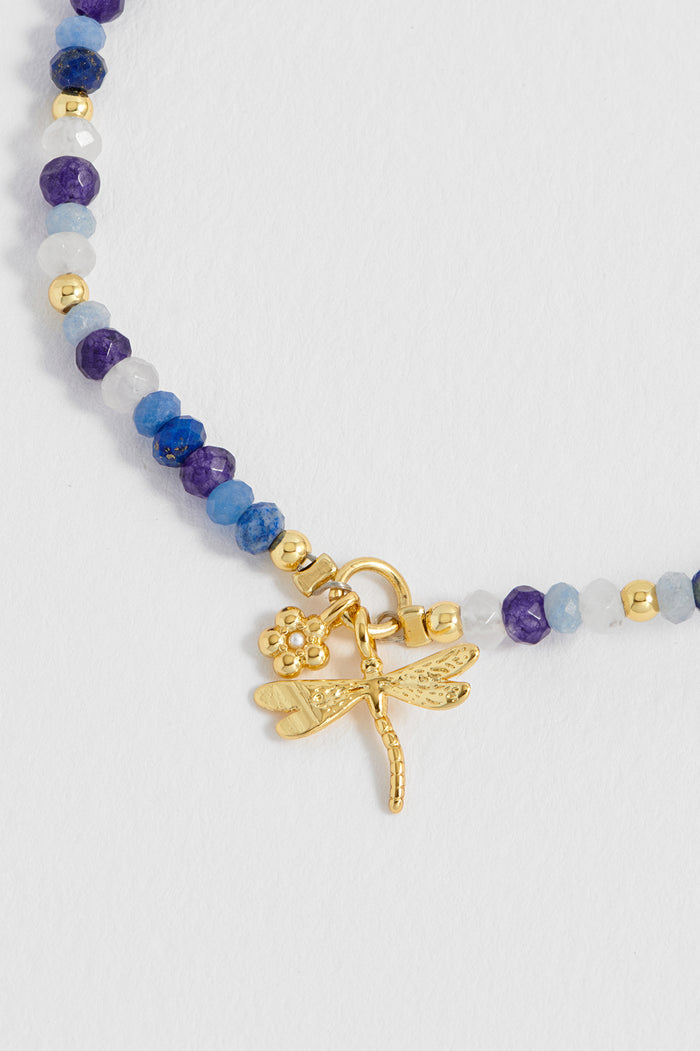 Flower and Dragonfly Amelia Bracelet