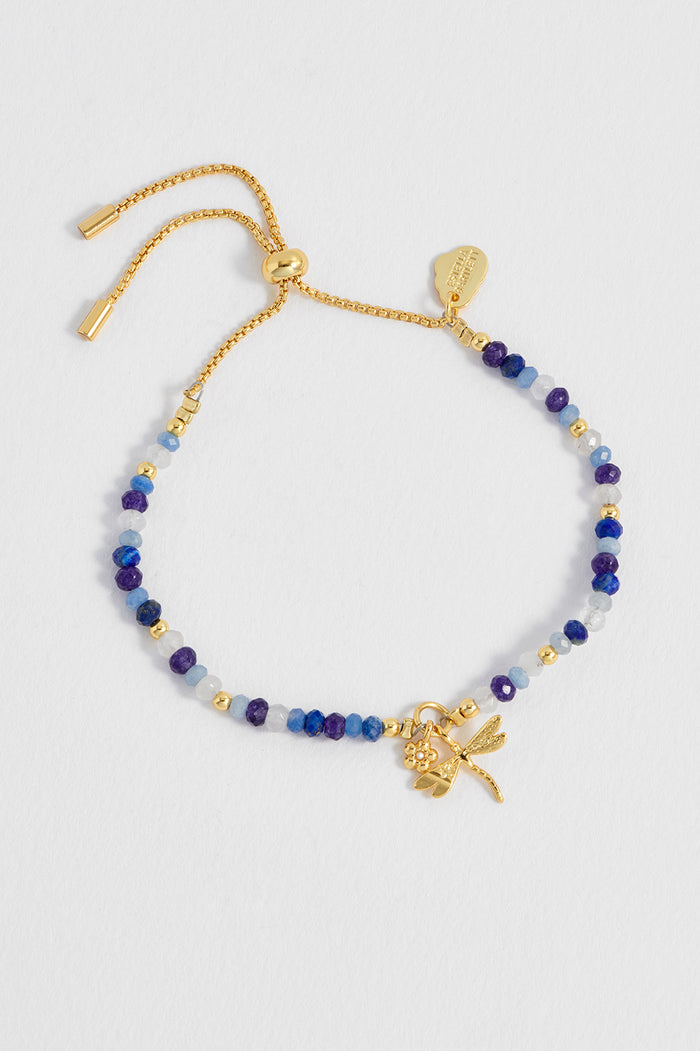 Flower and Dragonfly Amelia Bracelet