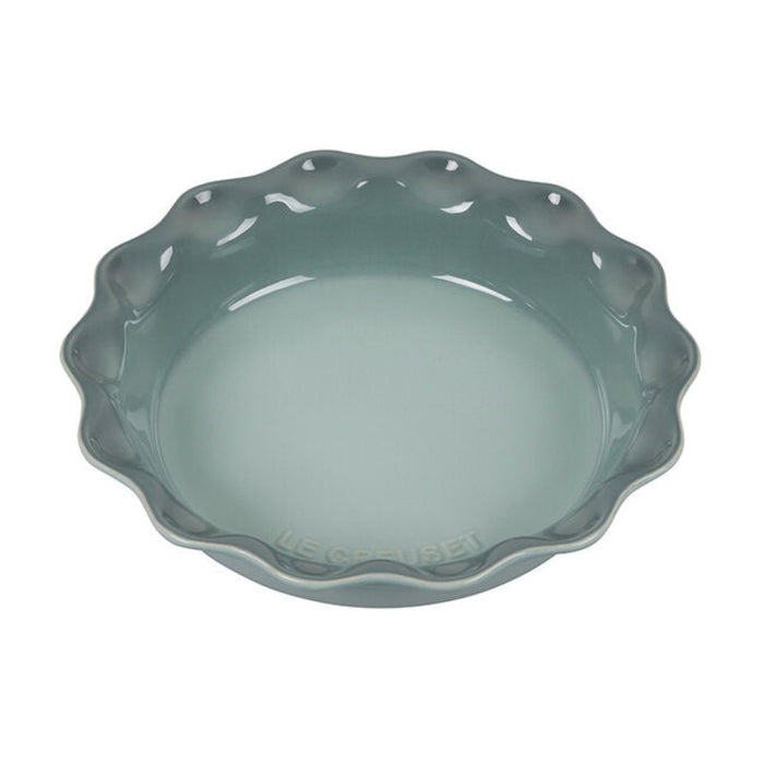 Fluted Pie Dish - sea salt