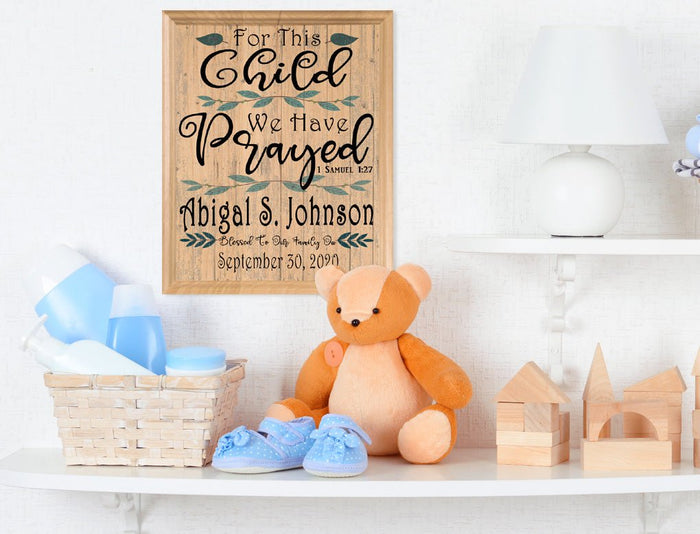 baby birth for this child we have prayed