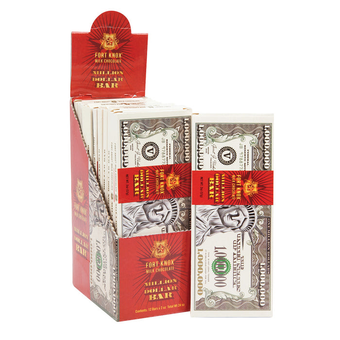 Fort Knox Million Dollar Bank Note Novelty Candy - 12 Count