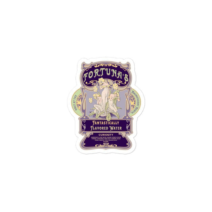 Fortuna's Fantastically Flavored Water Sticker - The Bean Workshop - Art Nouveau, Art Nouveau sticker, Bookish Gift, bookish sticker, decal, die cut sticker, evangeline fox, fantasy book sticker, fantasy romance sticker, Jacks, jacks prince of hearts, Journal decoration, kindle sticker, once upon a broken heart, ouabh, OUABH merch, stephanie garber, Stephanie Garber merch, sticker, Whimsical, whimsical sticker