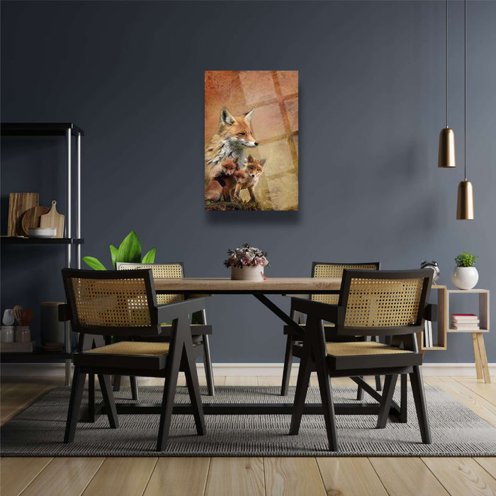 Fox Family Wall Decor - Artwork available at Dekadron for $149.90