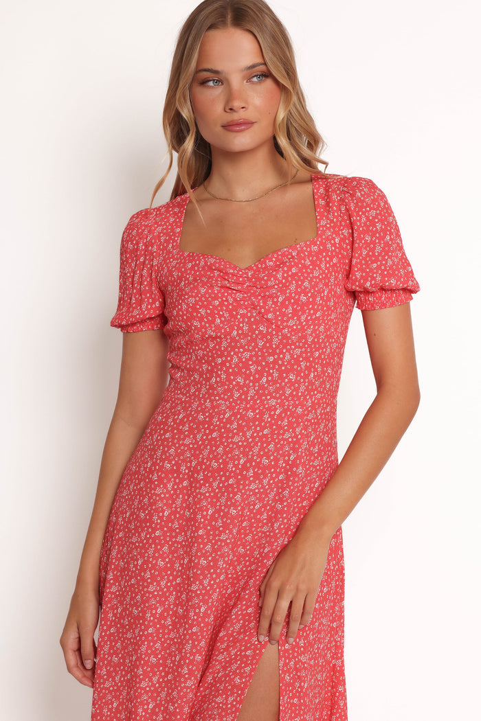 Petal and Pup USA DRESSES Franklin Dress - Red Floral