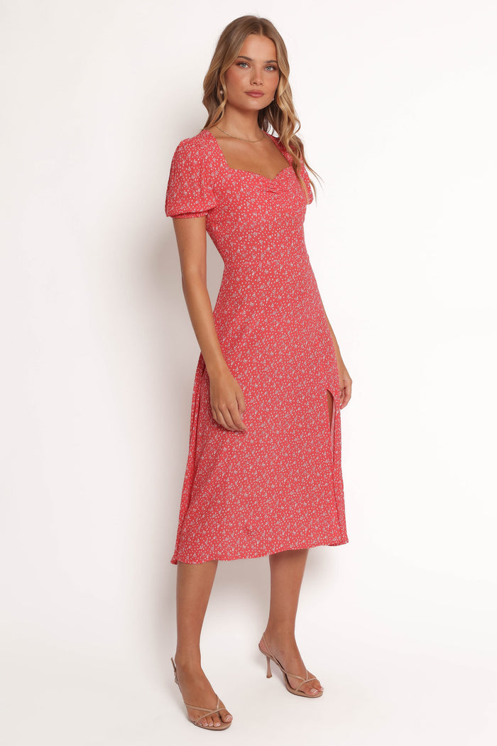 Petal and Pup USA DRESSES Franklin Dress - Red Floral