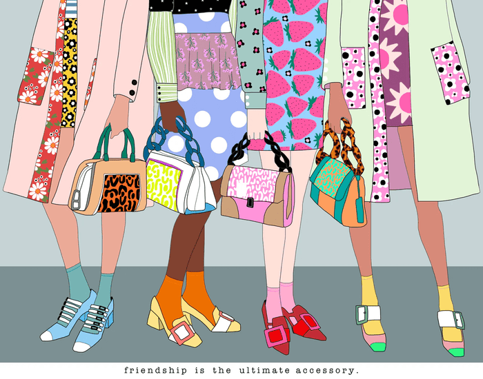 Friendship Is The Ultimate Accessory | Greeting Card