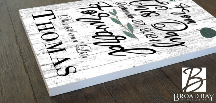 From This Day Forward Wooden Sign