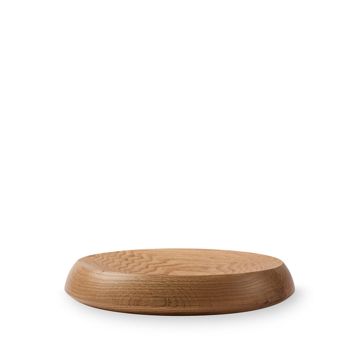 De Jong & Co milled fruit bowl in warm colored oak