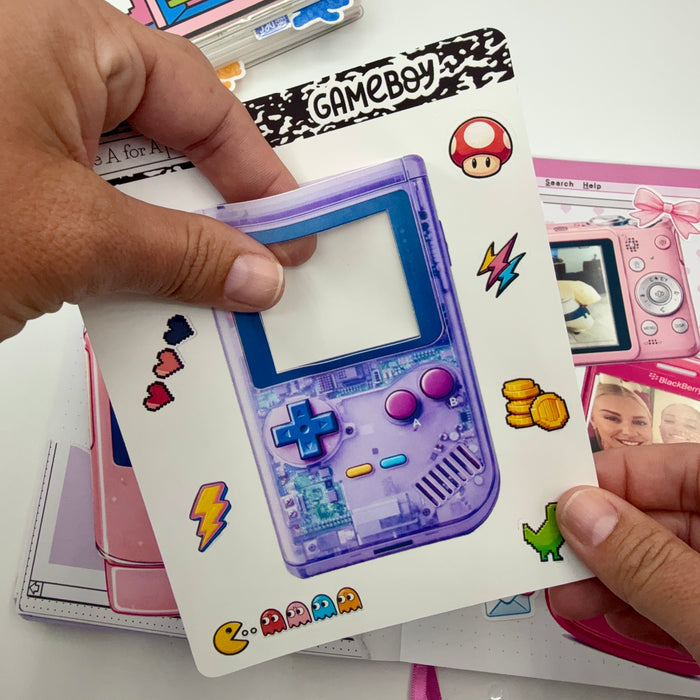 Gameboy Jumbo Journaling Sticker Frame