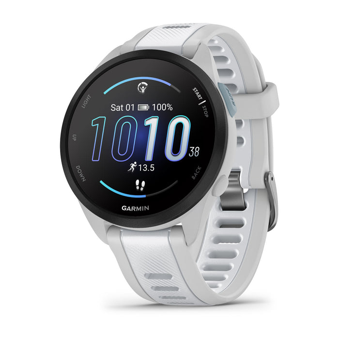 Garmin Forerunner 165 Music, Mist Grey & Whitestone Smart Watch