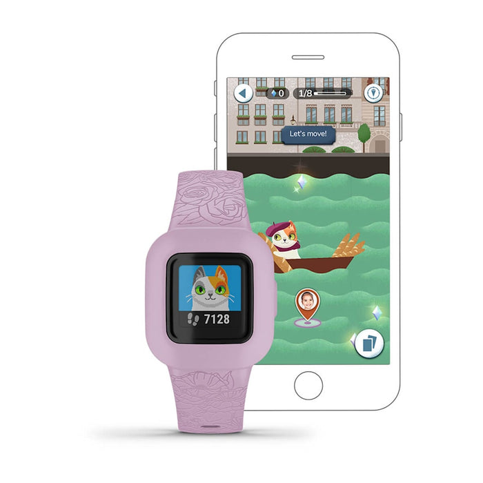 GARMIN VIVOFIT JR 3, WW - LILAC FLORAL Smart Watch – view 2