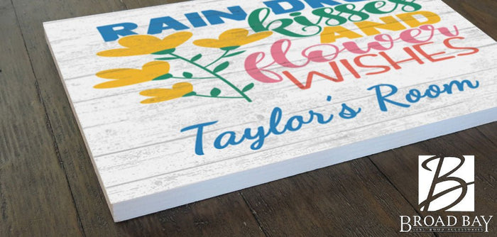 Girl's Bedroom Name Sign