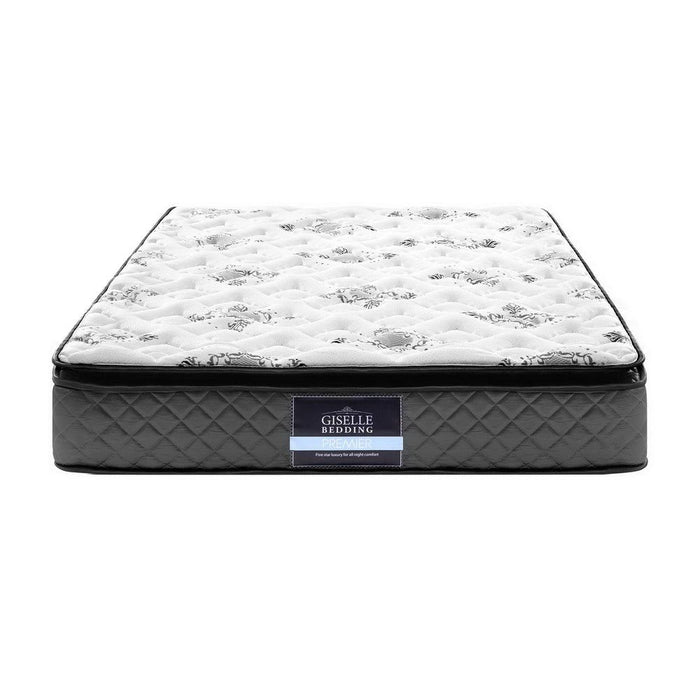 Giselle Bedding 24cm Mattress Pillow Top King Single -Home Living Store - -