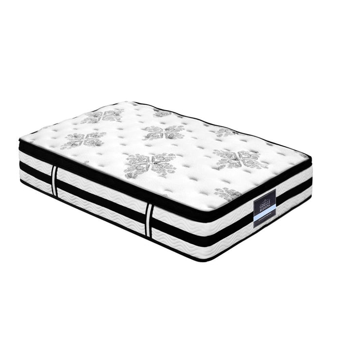 Giselle Bedding 34cm Mattress Euro Top Pocket Spring Single -Home Living Store - -