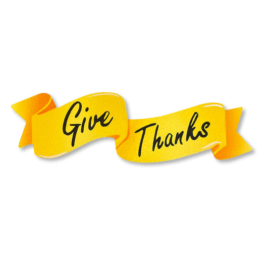 Give Thanks Banner Magnet (6.5"w)