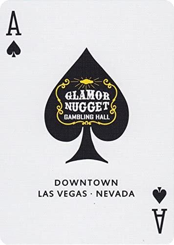 Glamor Nugget (Dark Red) Playing Cards by RarePlayingCards.com