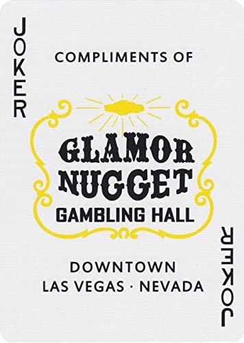 Glamor Nugget (Dark Red) Playing Cards by RarePlayingCards.com