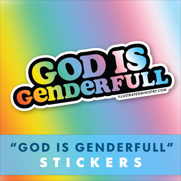 "God is Genderfull" Stickers
