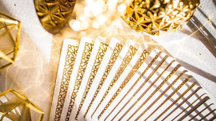 Gold Madison Revolvers Playing Cards by Ellusionist