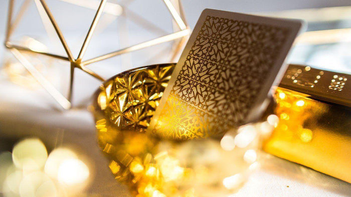 Gold Madison Revolvers Playing Cards by Ellusionist