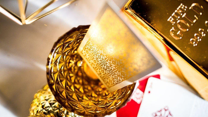 Gold Madison Revolvers Playing Cards by Ellusionist