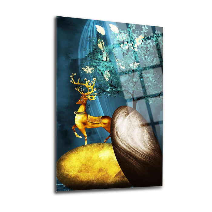 Golden Deer Wall Decor - Artwork available at Dekadron for $99.90