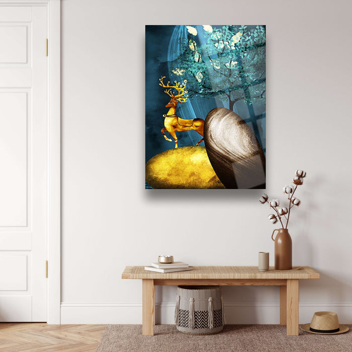 Golden Deer Wall Decor - Artwork available at Dekadron for $149.90