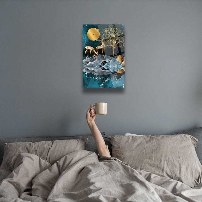 Golden Deer Wall Decor - Artwork available at Dekadron for $149.90