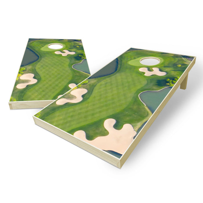 Golf Cornhole Board Set