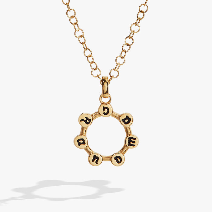 Grandma Hidden Message Acrostic Necklace