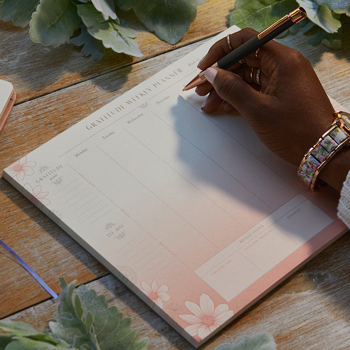 Gratitude Weekly Planner Notepad