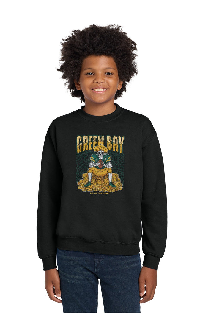 GREEN BAY FOOTBALL v1 KIDS CREWNECK SWEATSHIRT – Kids clothes – Dead Threads Apparel