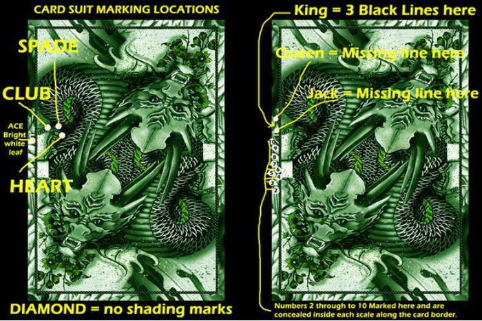 Green Dragon Playing Cards Playing Cards by RarePlayingCards.com