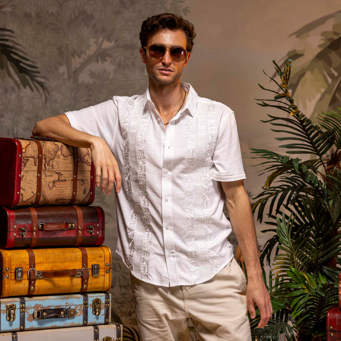 RSVLTS RSVLTS Bamboo Short Sleeve Shirt Guayabera – Bamboo Short Sleeve Shirt Guayabera – Bamboo Short Sleeve Shirt