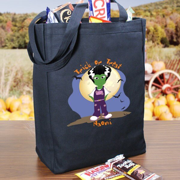 Halloween Icon Personalized Trick or Treat Bag